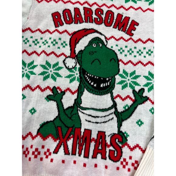 Disney Toy Story Pixar Rex Ugly Christmas Sweater Size 4T - Picture 3 of 9